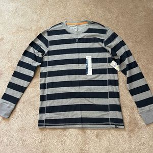 Eddie Bauer Striped Thermal Shirt. Large. New.